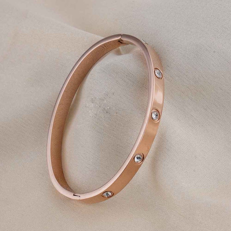 PALMONAS Crystal Love Bangle Bracelet for Women - Waterproof & Anti-Tarnish - Image 4
